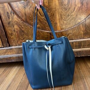 Celine Phantom Cabas Tote Navy / Cream interior AUTHENTIC